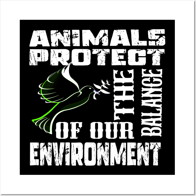 World Animal Day tshirt design 2023 Wall Art by RASCREATION 